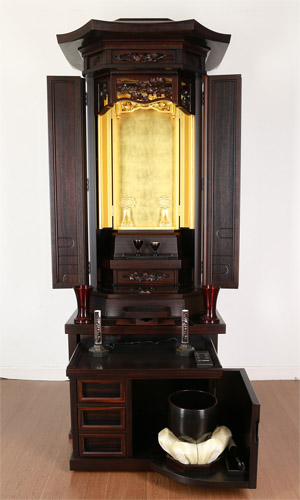 金剛堂中古厨子型仏壇黒檀のイメージ